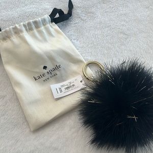 NWT Kate Spade Black Pouf